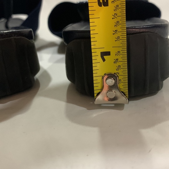 🔥1/2 of Summer Sale!🔥 ANNE KLEIN Dark Blue SPORT Stretch SANDALS - Picture 7 of 10